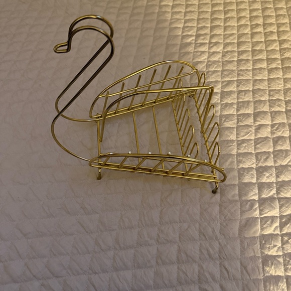 Swan mid-century modern brass wire rack - Picture 3 of 3